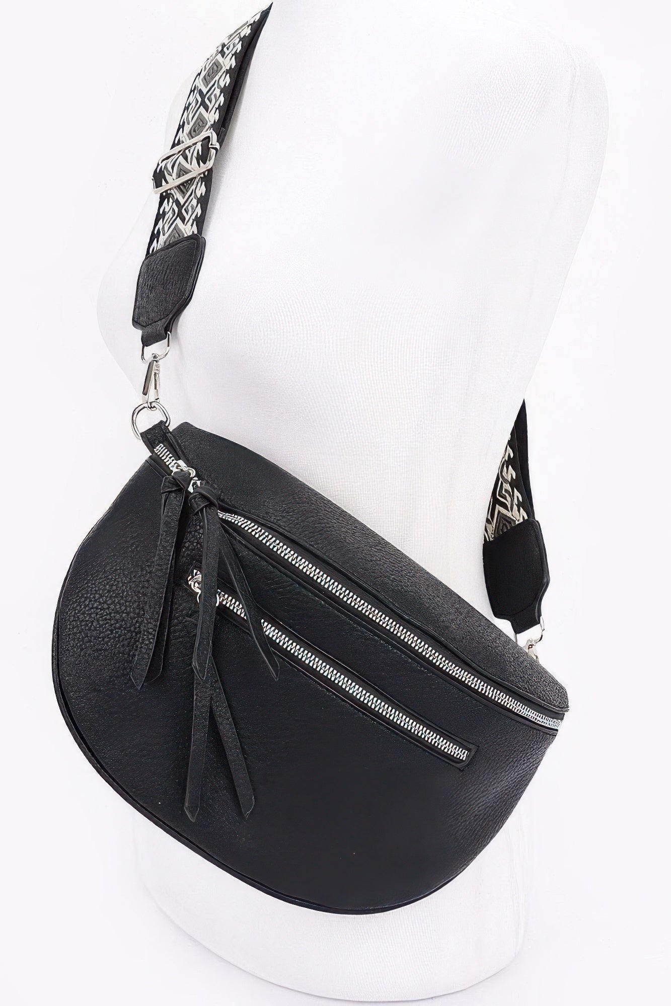 Faux Leather Crossbody Bag Belt - Wear Arielle