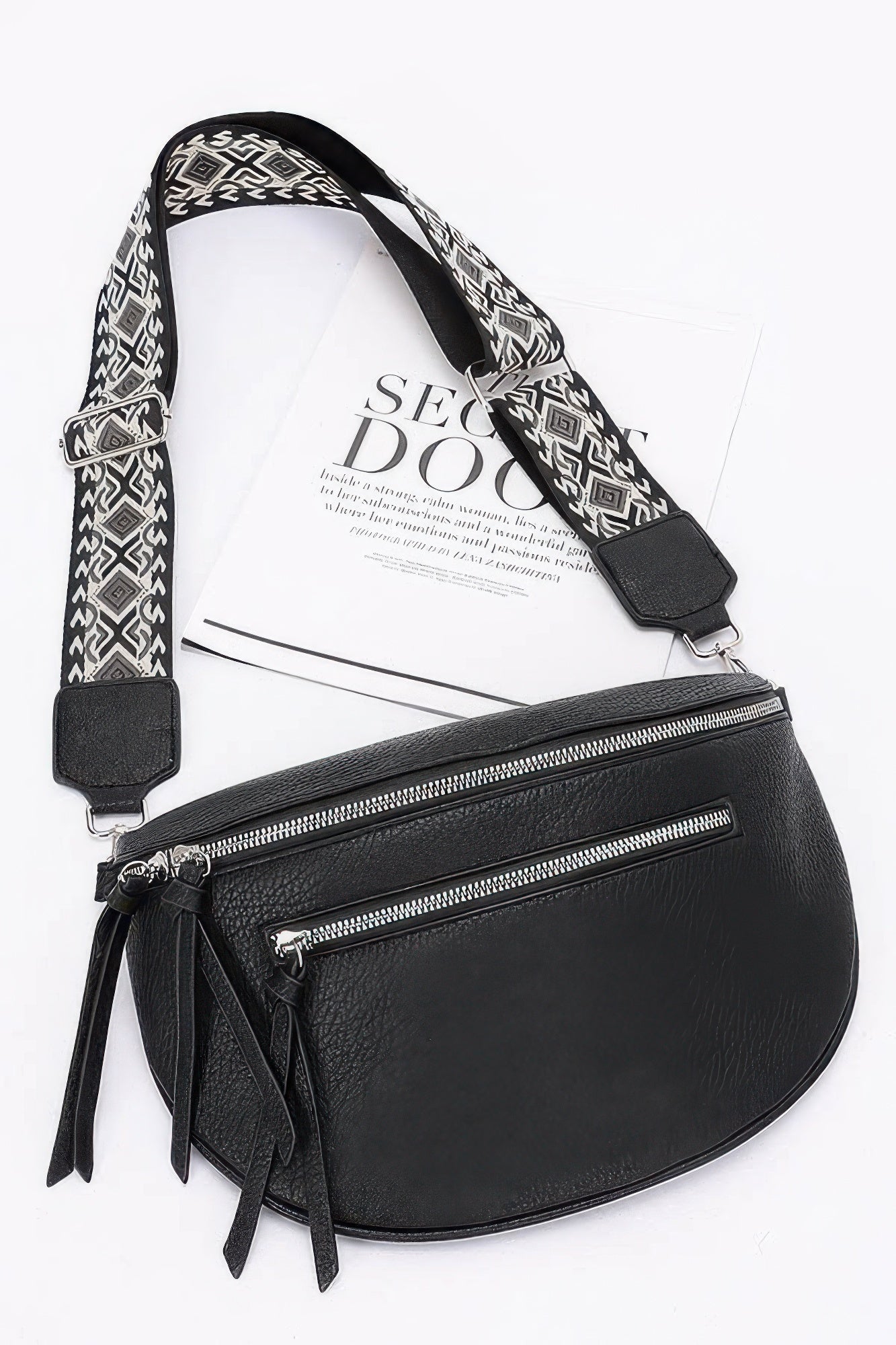 Faux Leather Crossbody Bag Belt - Wear Arielle