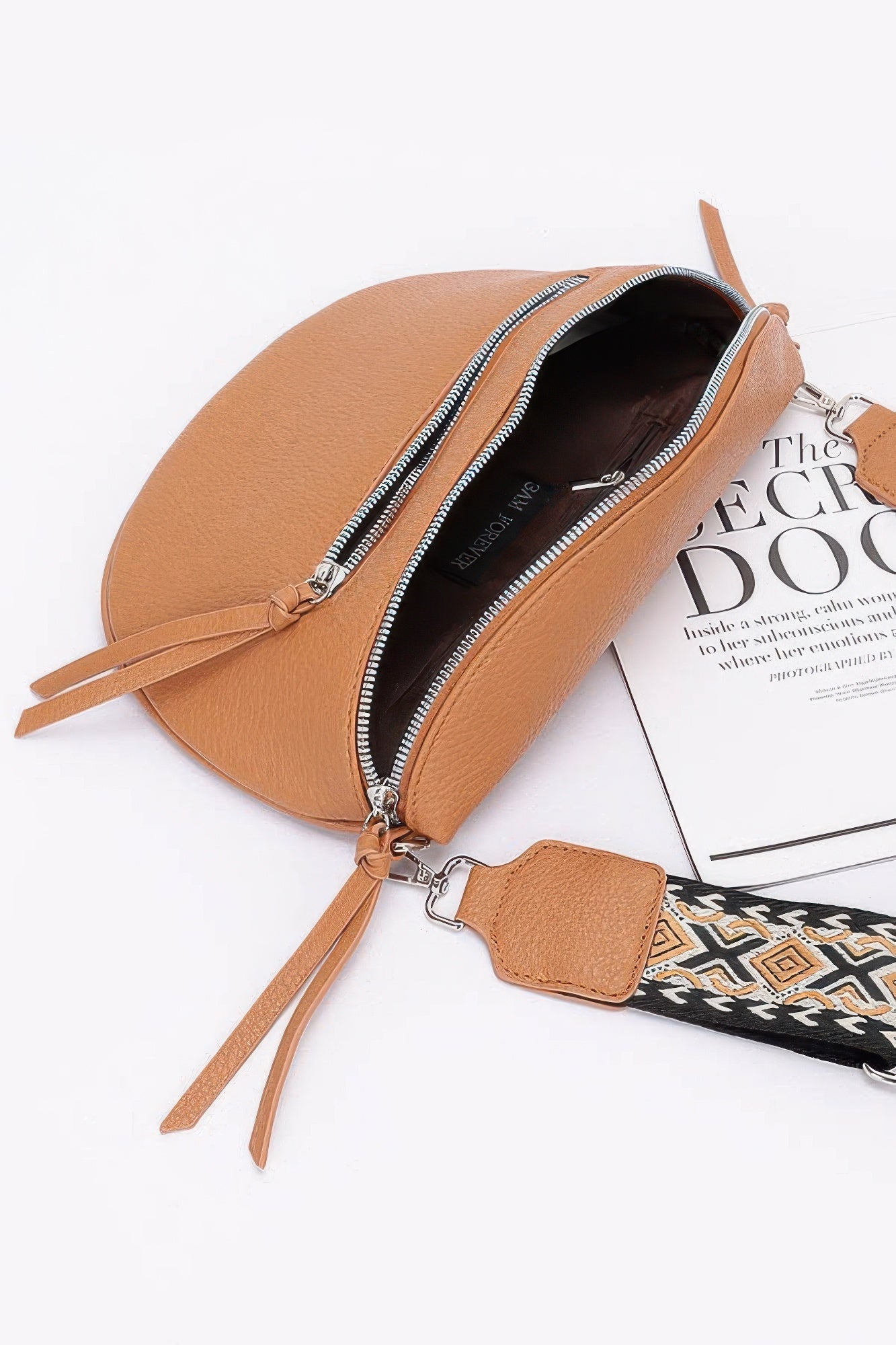 Faux Leather Crossbody Bag Belt - Wear Arielle