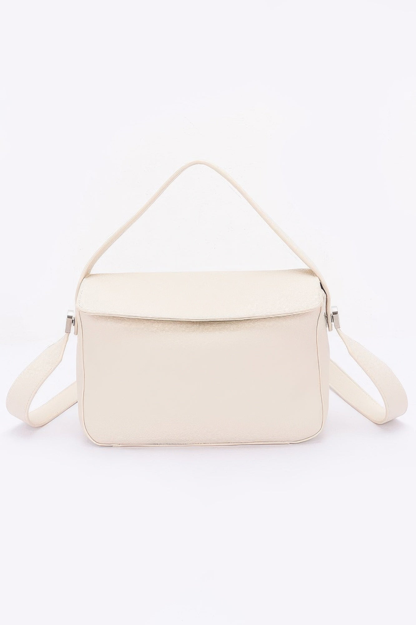 Faux Leather Crossbody Handle Bag - Wear Arielle
