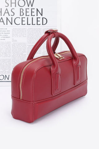 Faux Leather Handbag - Wear Arielle