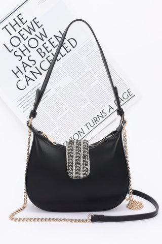 Faux Leather Hobo Bag - Wear Arielle