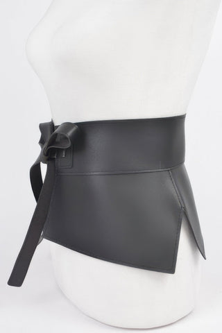 Faux Leather Skirt Belt - Wear Arielle