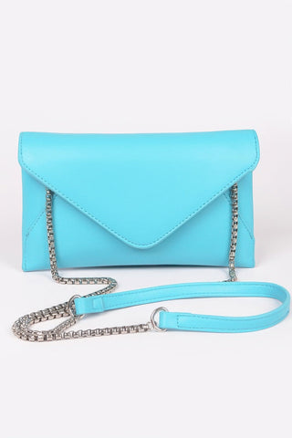Faux Leather Small Envelope Clutch - Wear Arielle