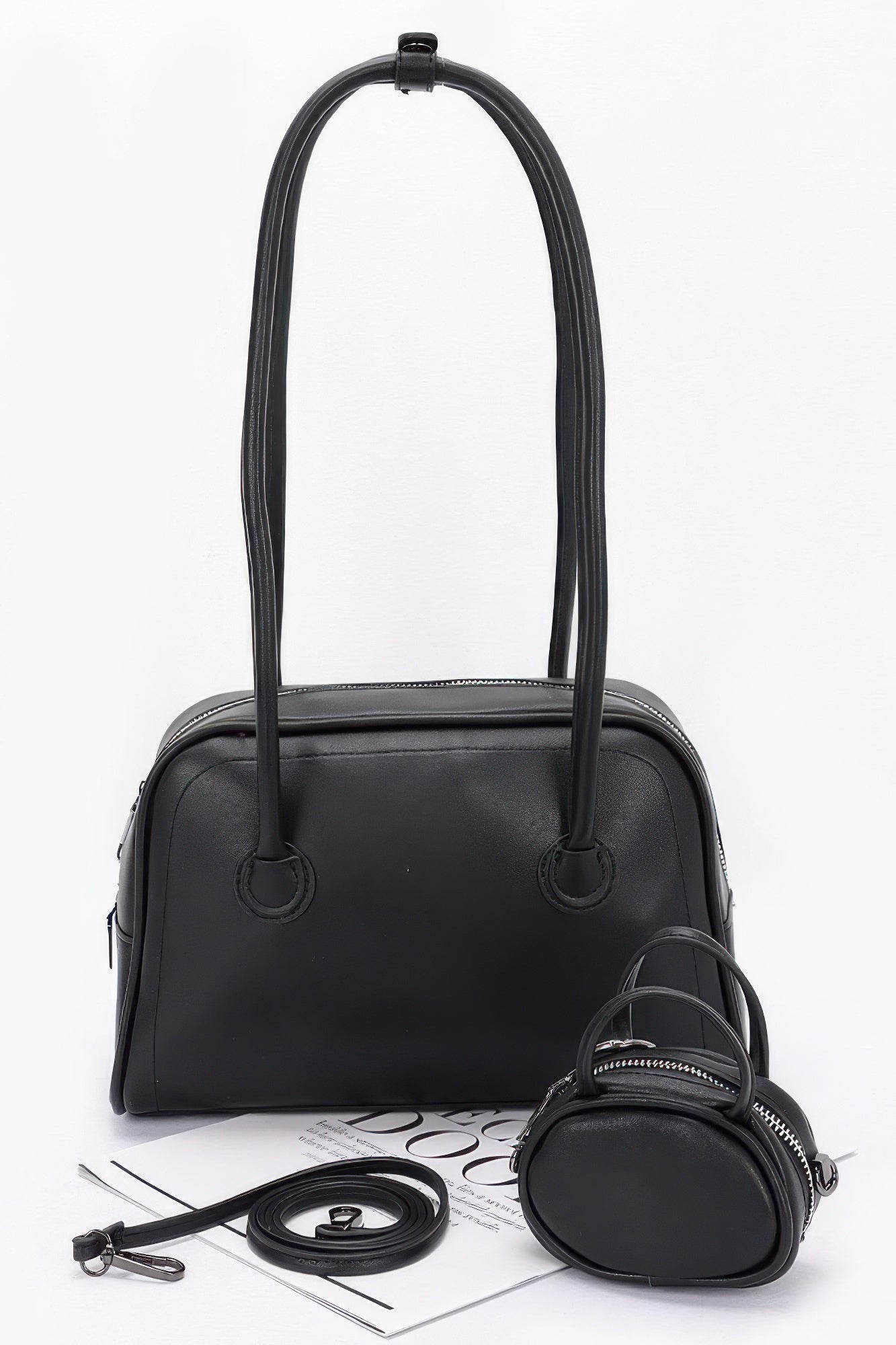 Faux Leather Sport Bag - Wear Arielle