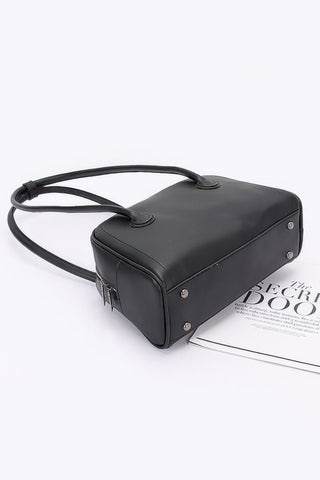 Faux Leather Sport Bag - Wear Arielle