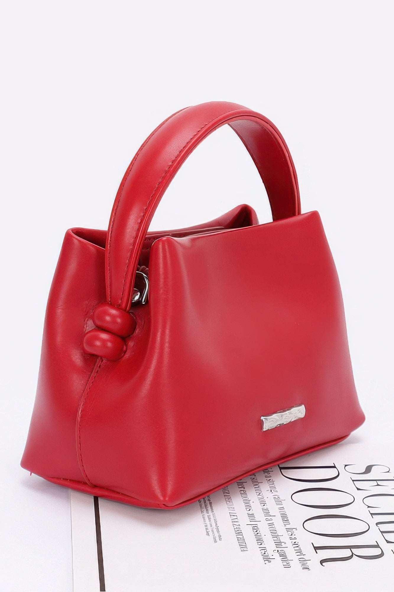 Faux Leather Tote Bag - Wear Arielle