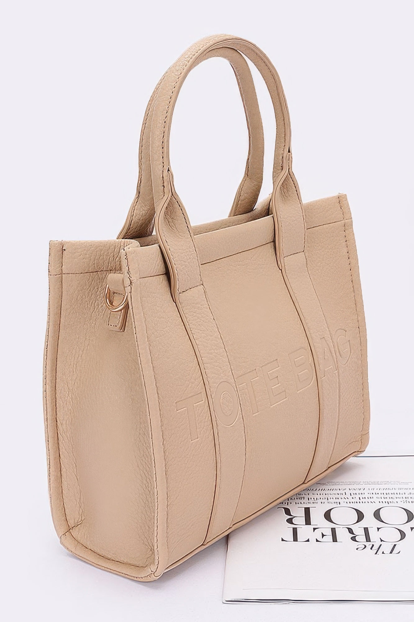 Faux Leather Tote Bag - Wear Arielle