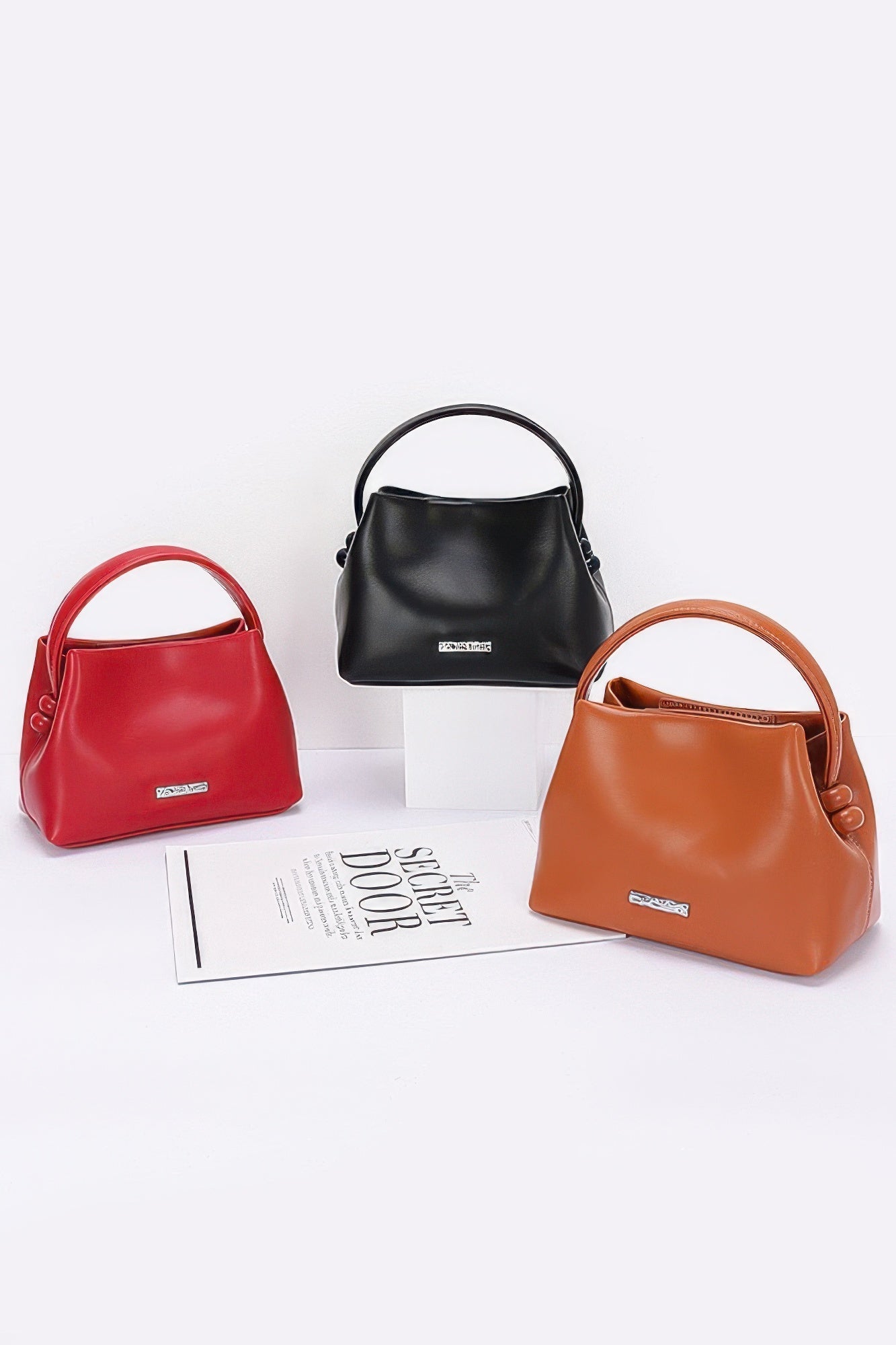 Faux Leather Tote Bag - Wear Arielle