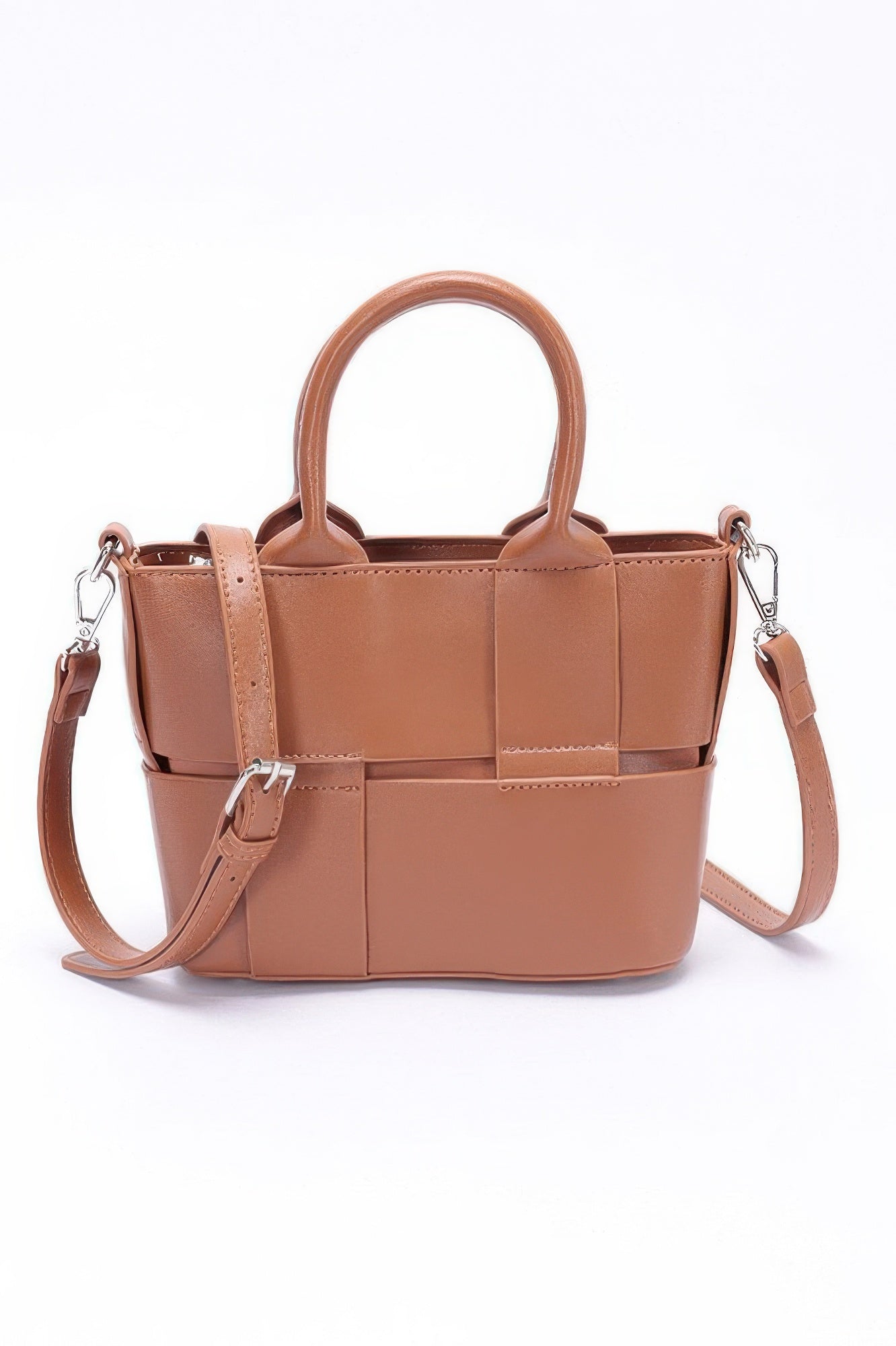 Faux Leather Tote Bag - Wear Arielle