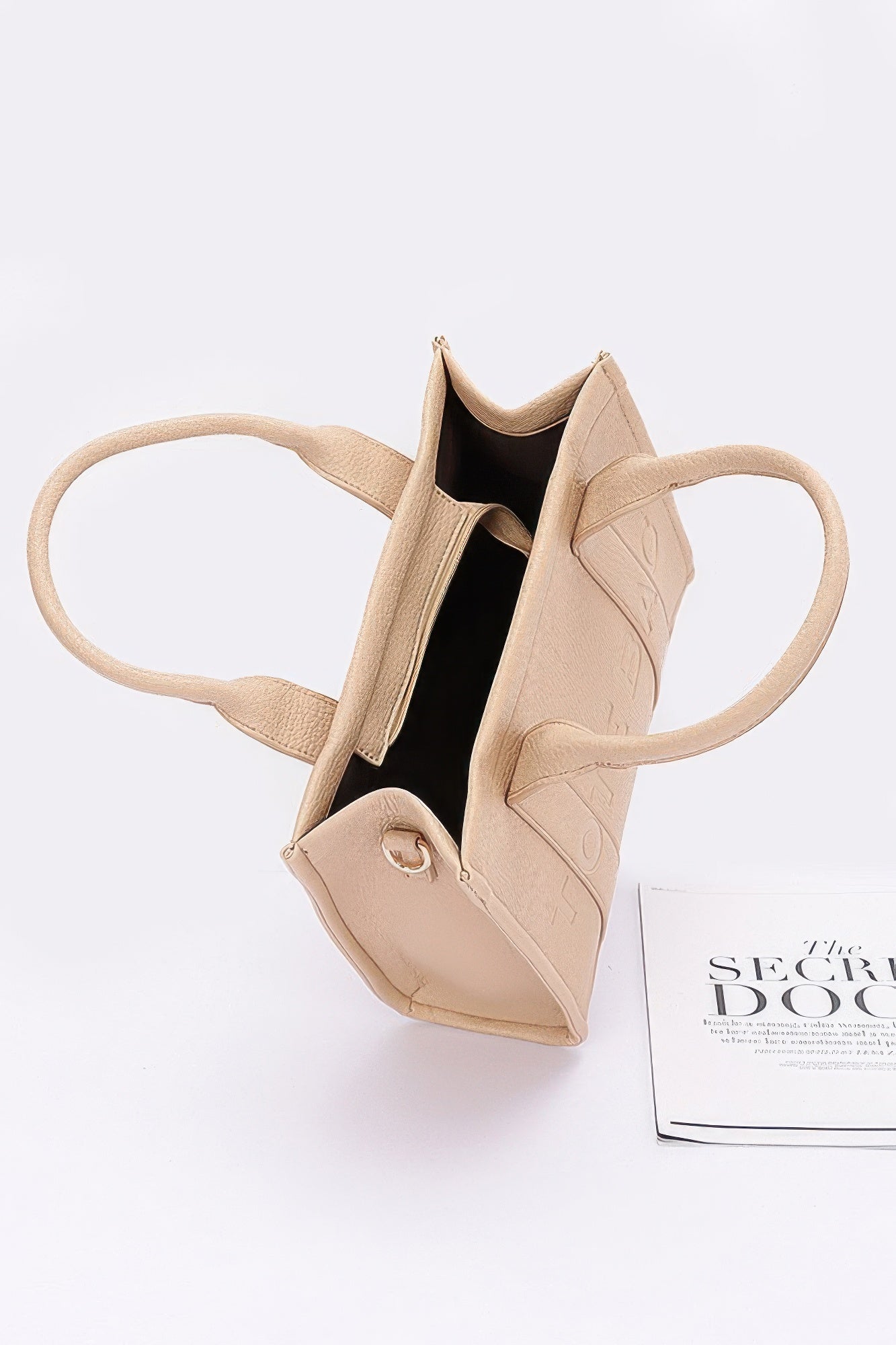Faux Leather Tote Bag - Wear Arielle