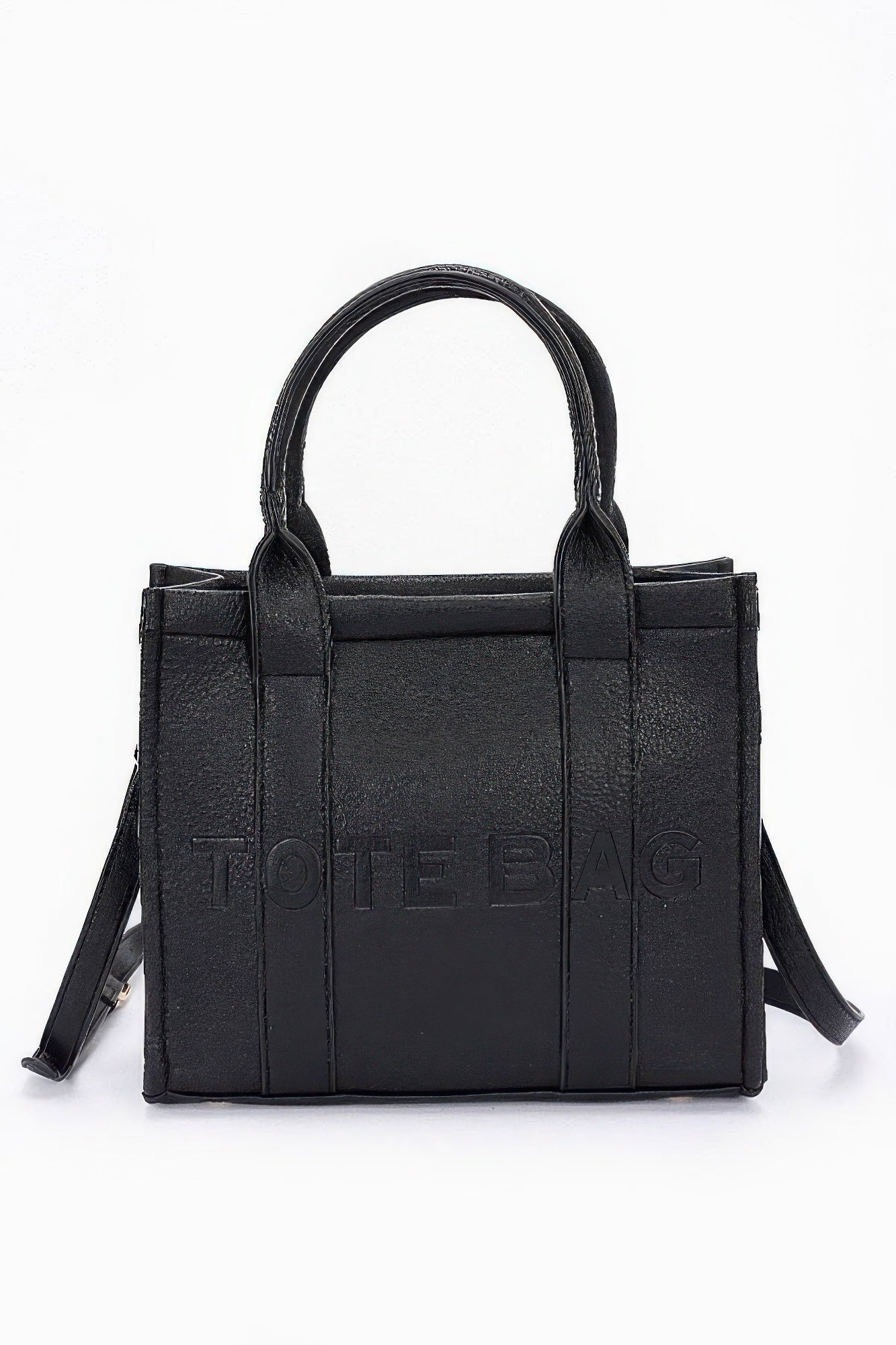 Faux Leather Tote Bag - Wear Arielle