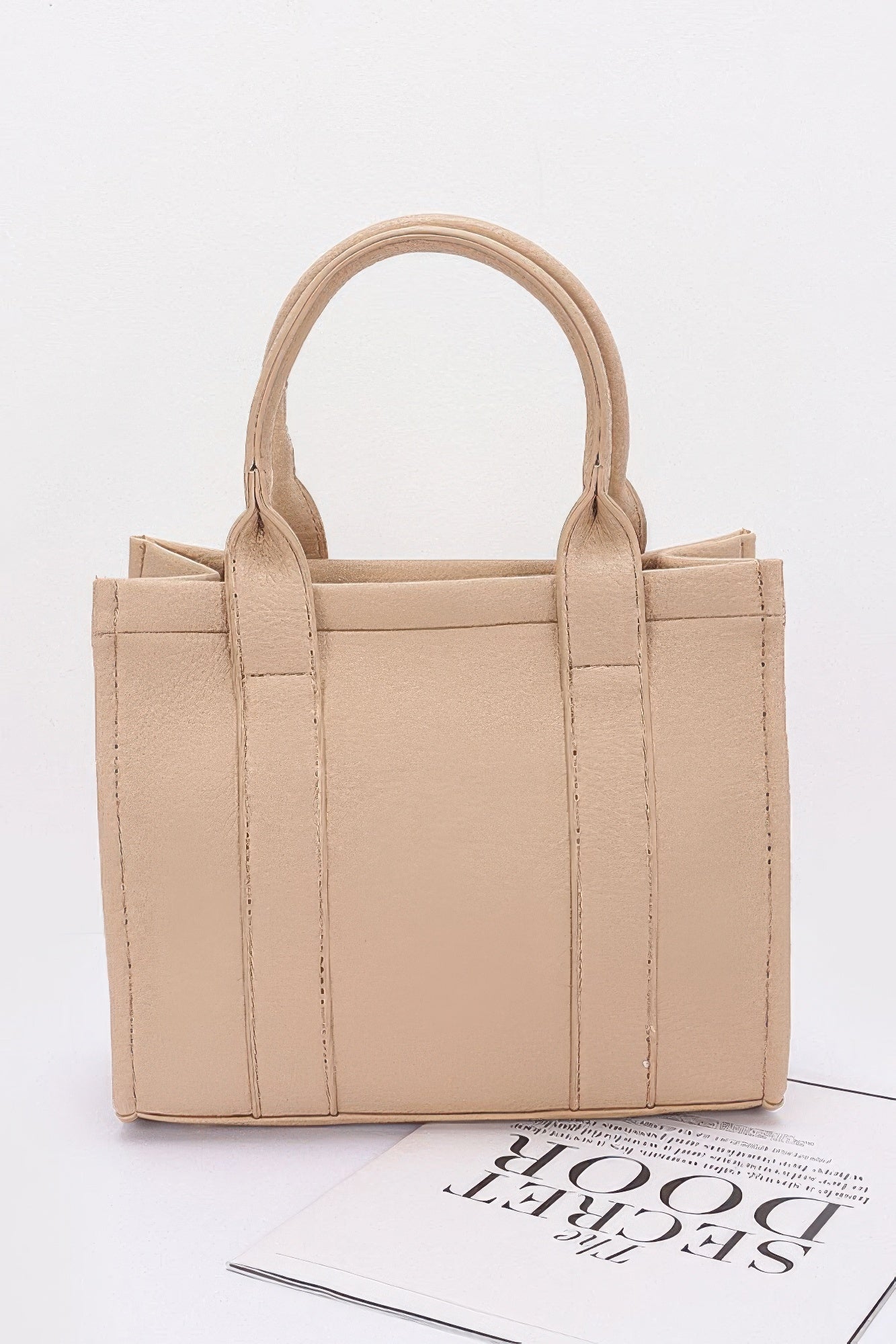 Faux Leather Tote Bag - Wear Arielle
