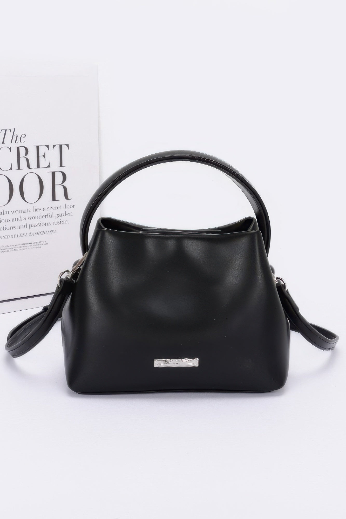 Faux Leather Tote Bag - Wear Arielle