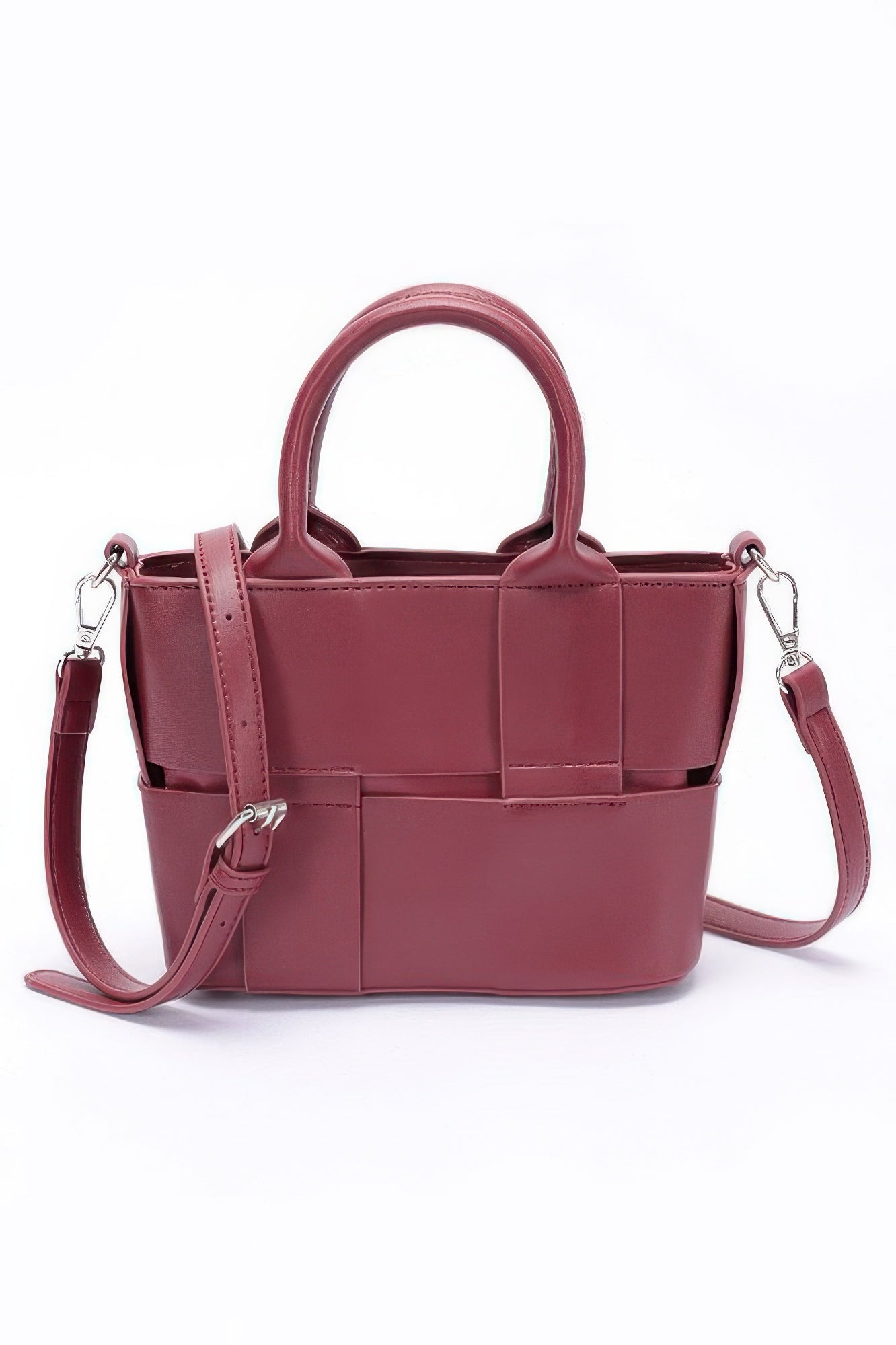 Faux Leather Tote Bag - Wear Arielle