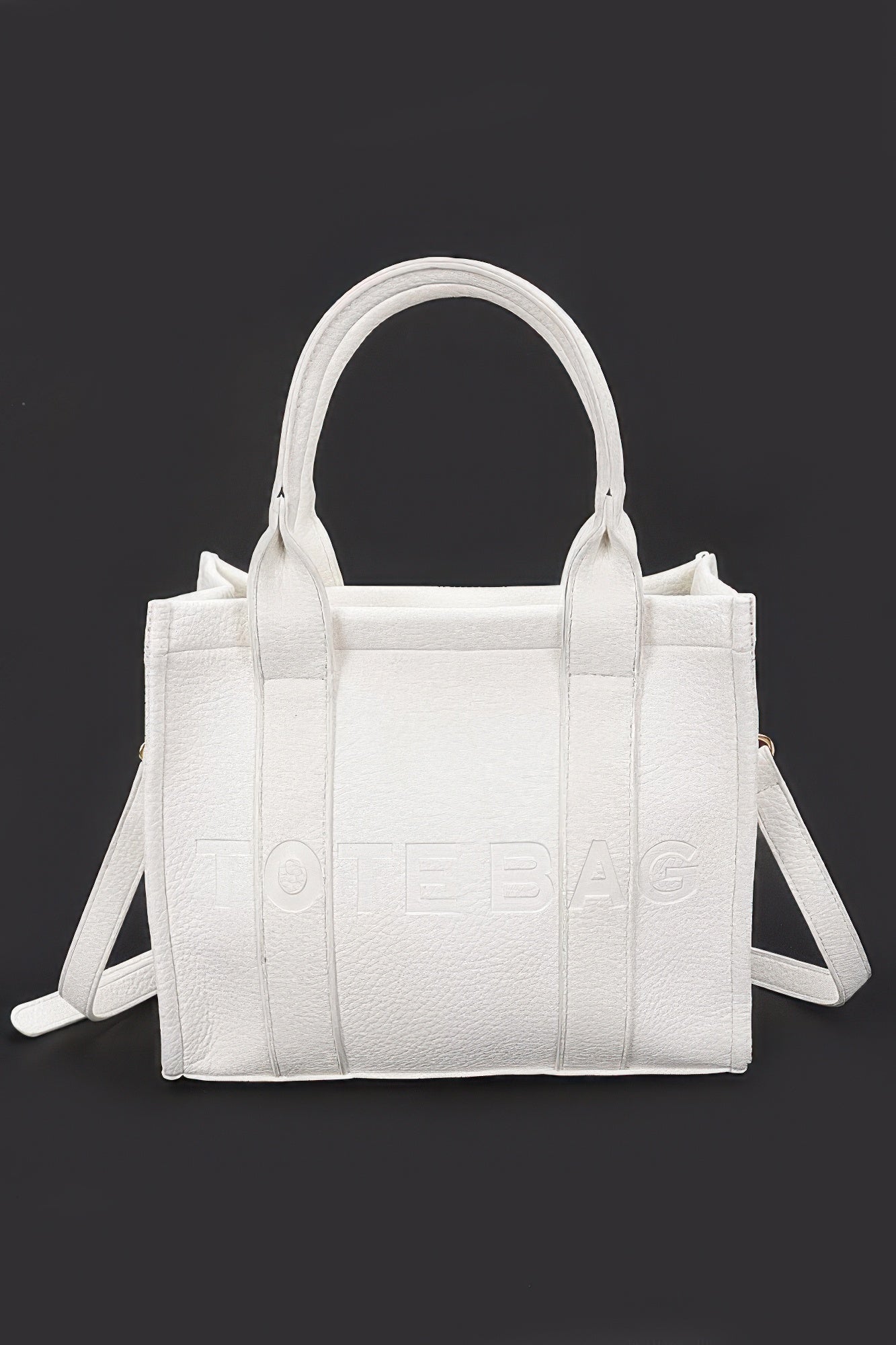 Faux Leather Tote Bag - Wear Arielle