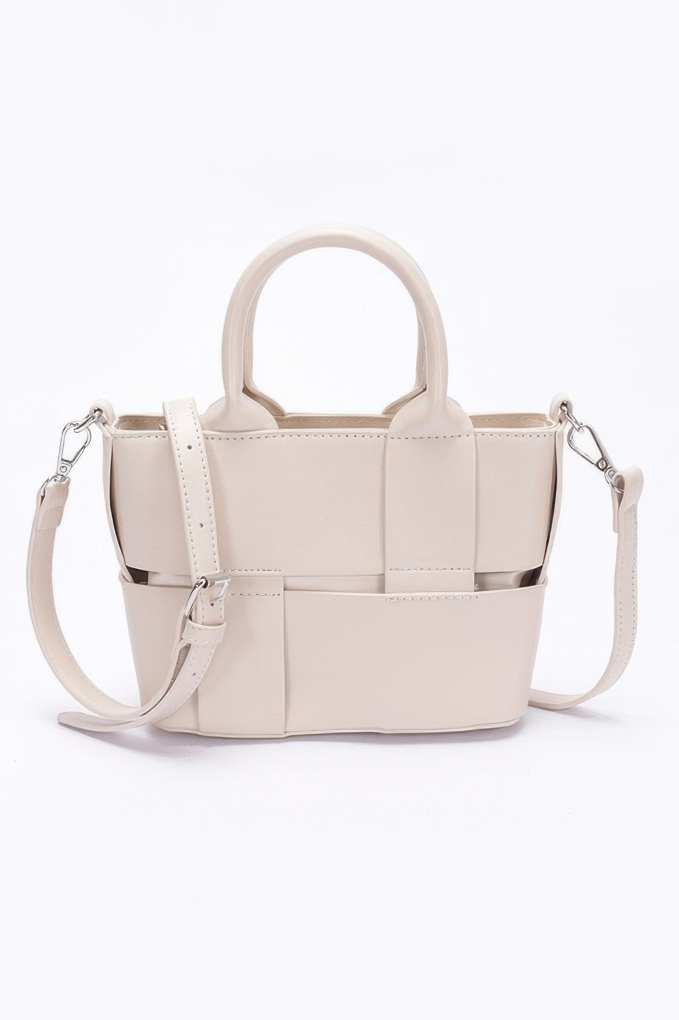 Faux Leather Tote Bag - Wear Arielle