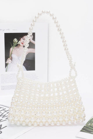 Faux Pearl Elegance Clutch - Wear Arielle