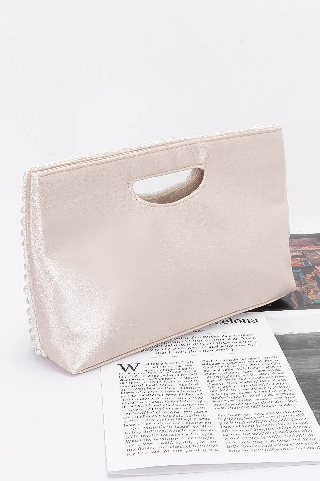 Faux Pearl Handmade Clutch - Wear Arielle
