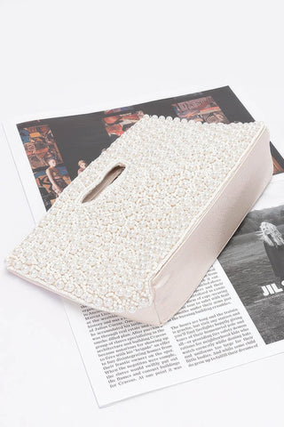 Faux Pearl Handmade Clutch - Wear Arielle