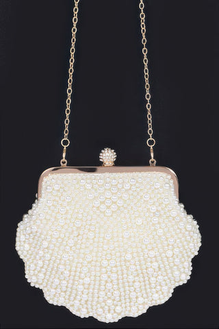 Faux Pearl Party Clutch - Wear Arielle