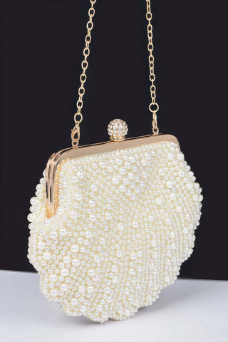 Faux Pearl Party Clutch - Wear Arielle
