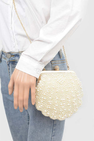 Faux Pearl Party Clutch - Wear Arielle