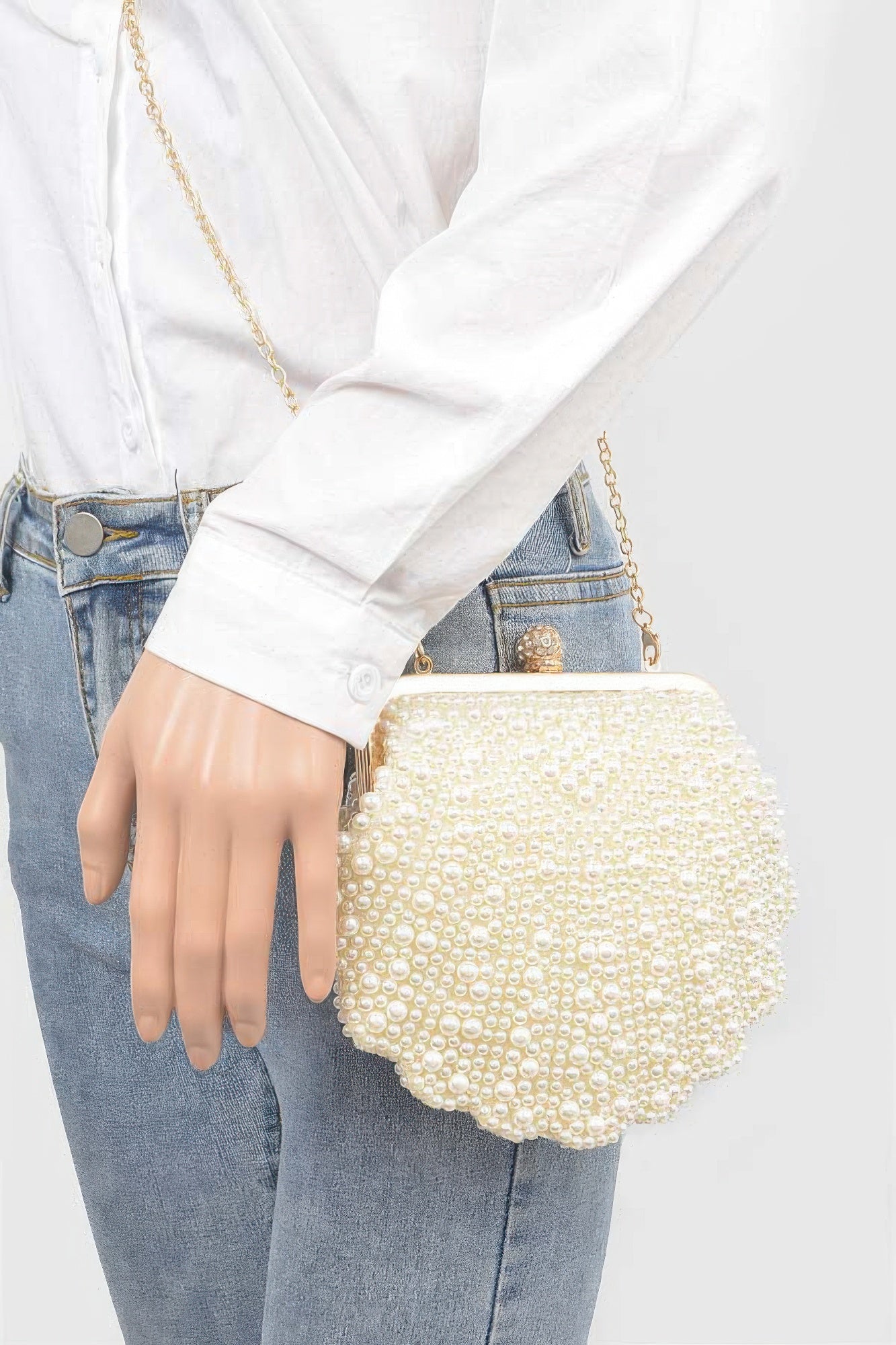 Faux Pearl Party Clutch - Wear Arielle