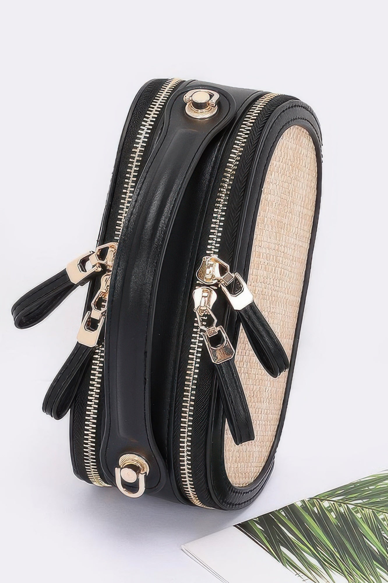 Faux Straw Bowling Bag - Wear Arielle