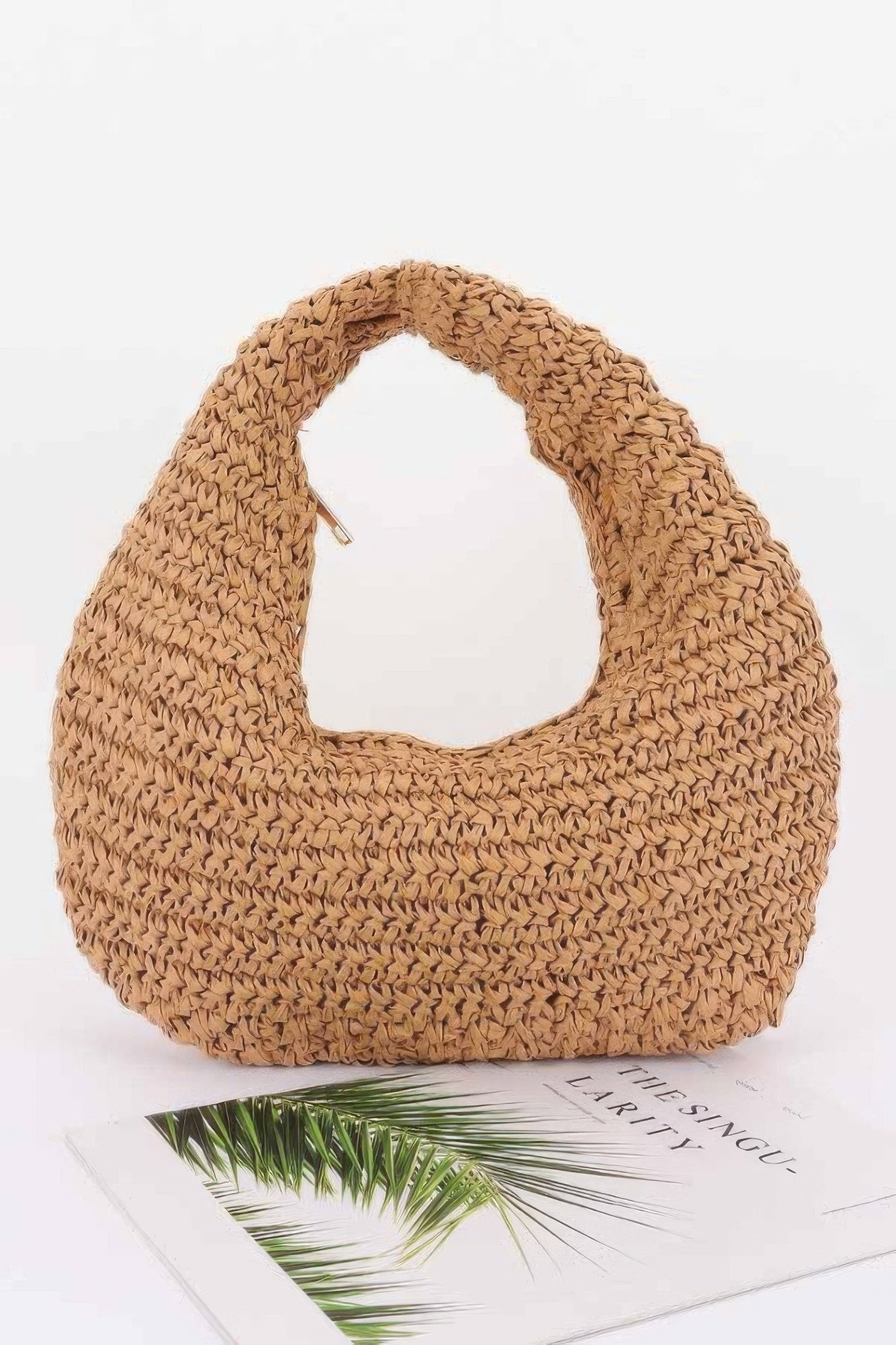 Faux Straw Braided Bindle Bag - Wear Arielle