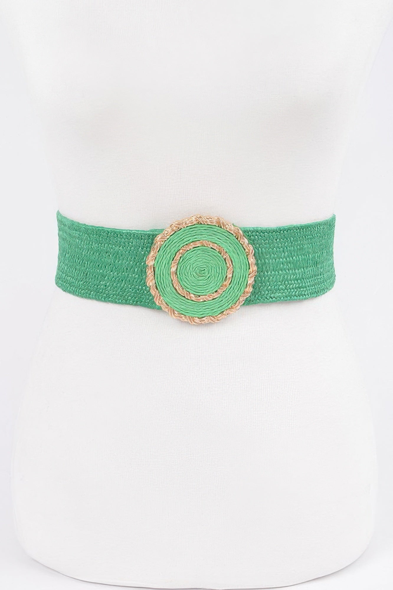 Faux Straw Elastic Belt - Wear Arielle