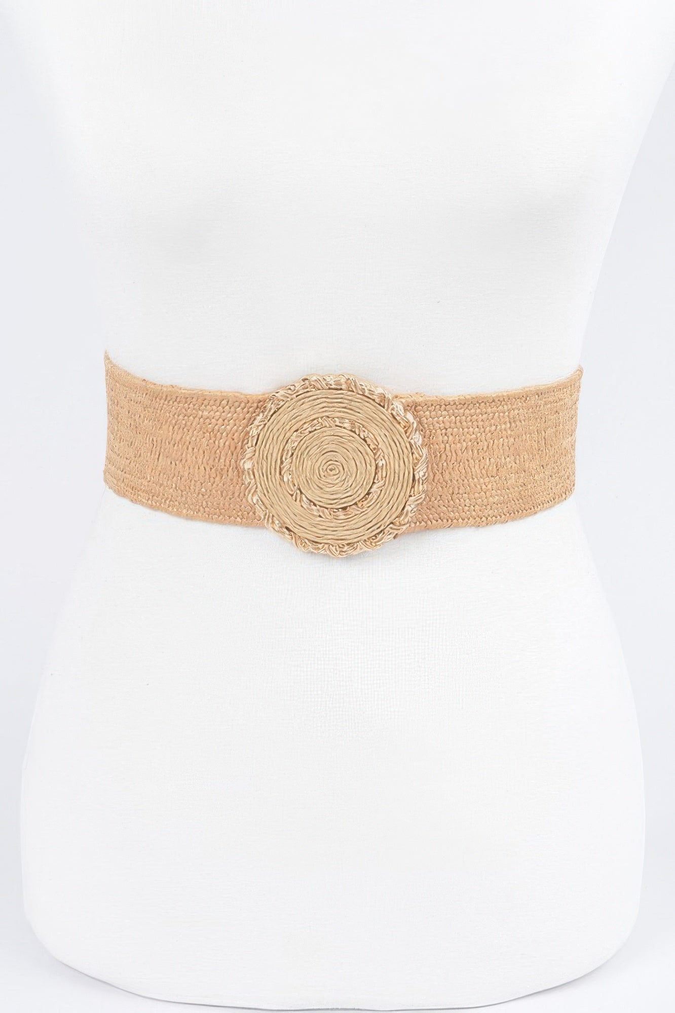 Faux Straw Elastic Belt - Wear Arielle