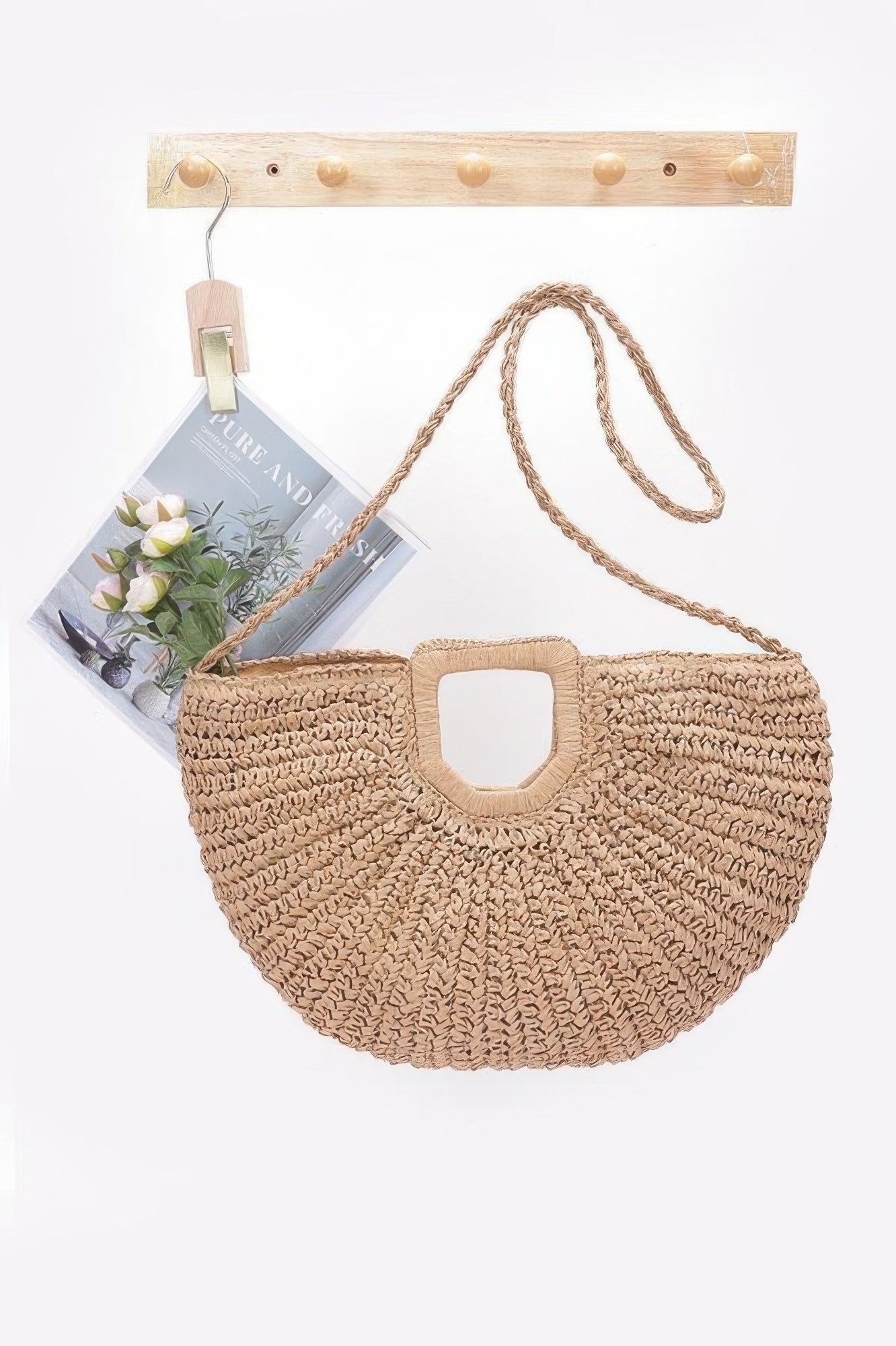 Faux Straw Handmade Handle Bag - Wear Arielle