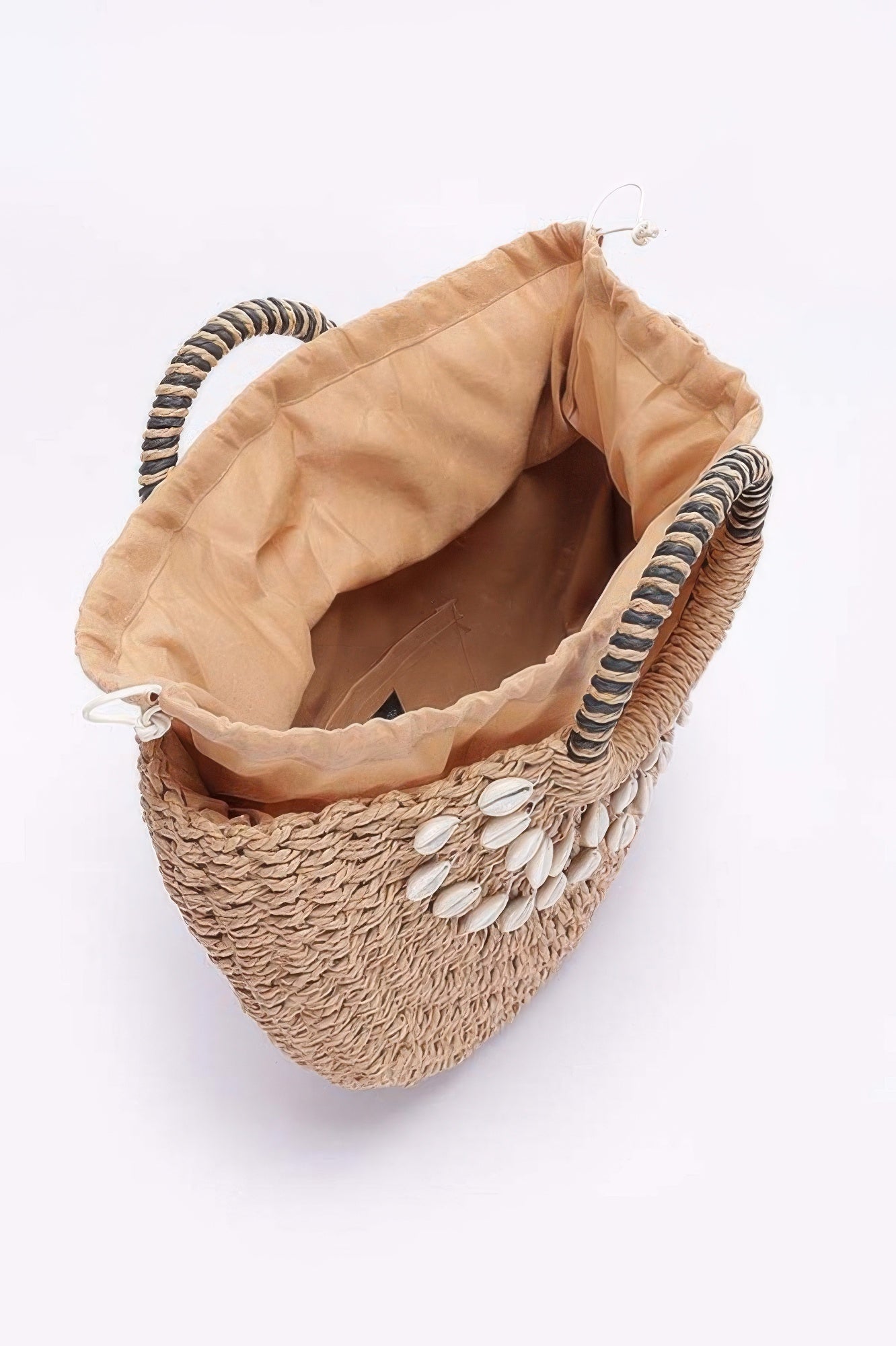 Faux Straw Handmade Shell Embellished Bag - Wear Arielle