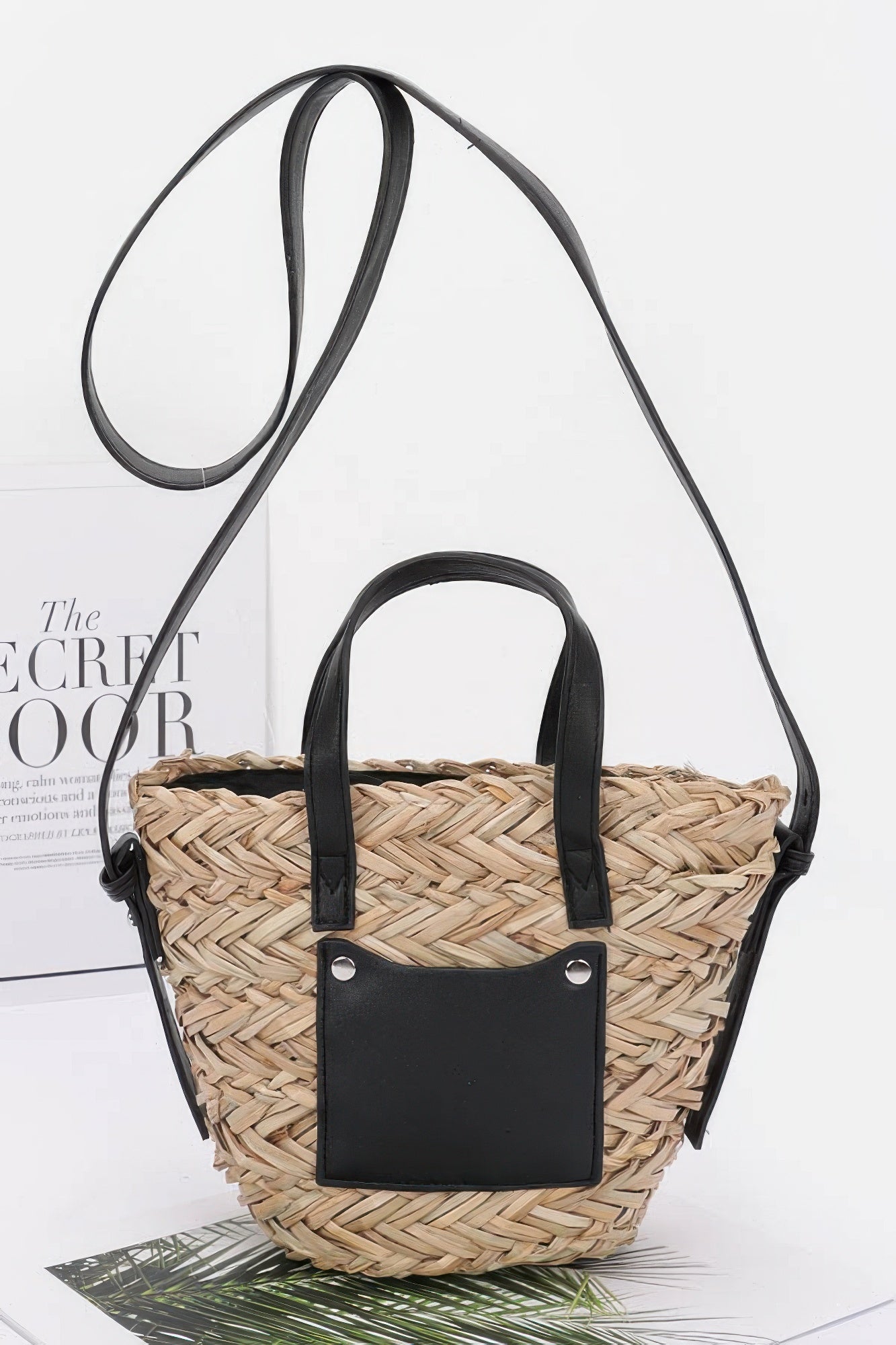 Faux Straw Small Tote Bag - Wear Arielle