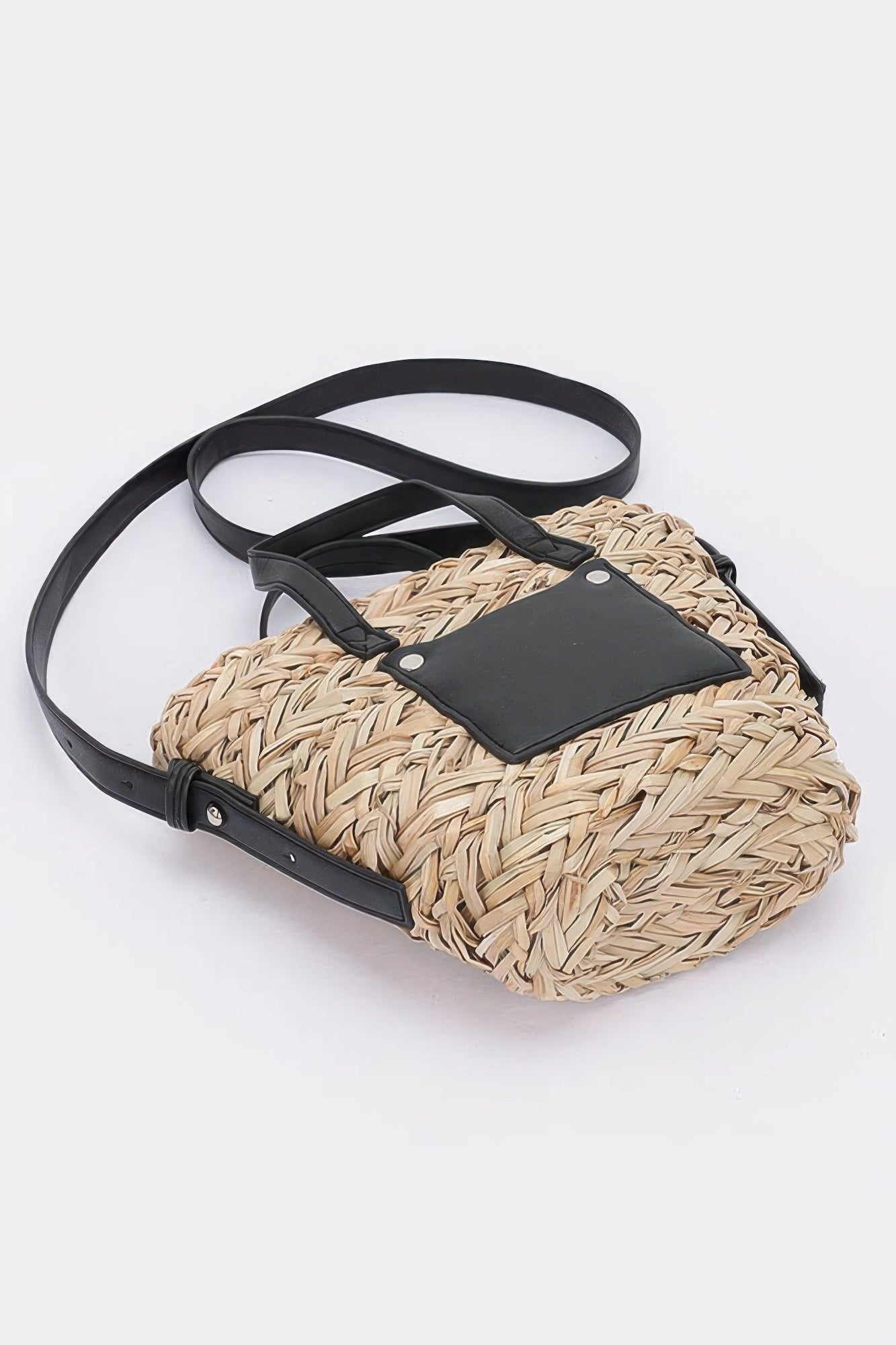 Faux Straw Small Tote Bag - Wear Arielle
