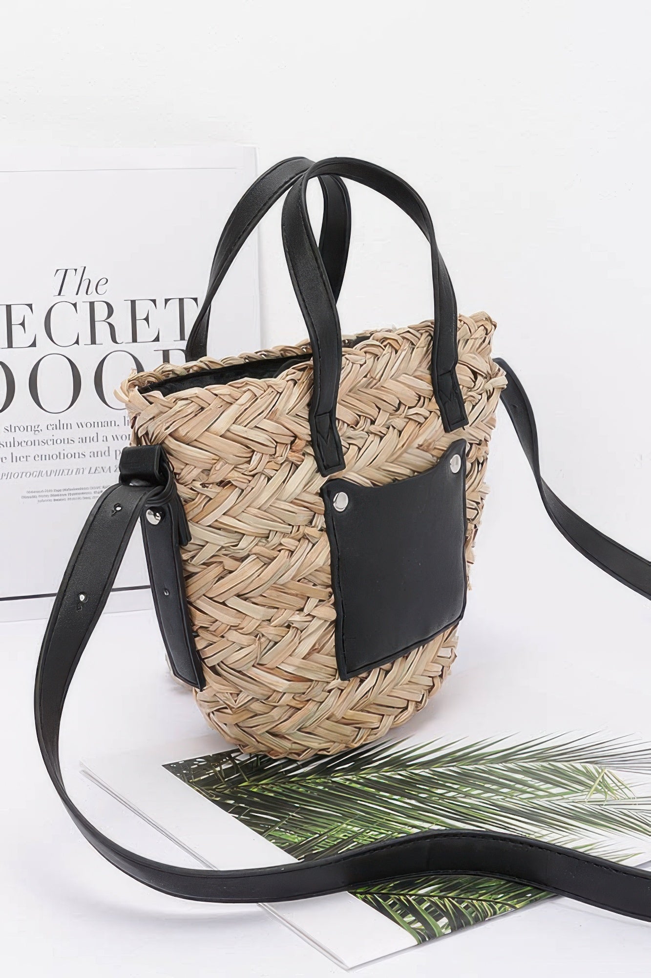 Faux Straw Small Tote Bag - Wear Arielle