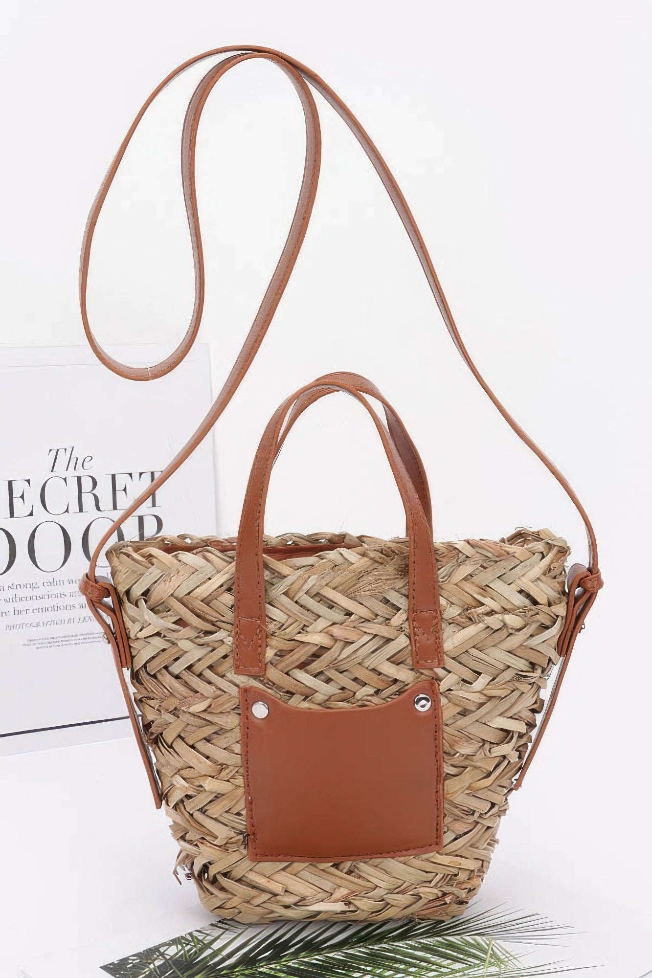 Faux Straw Small Tote Bag - Wear Arielle