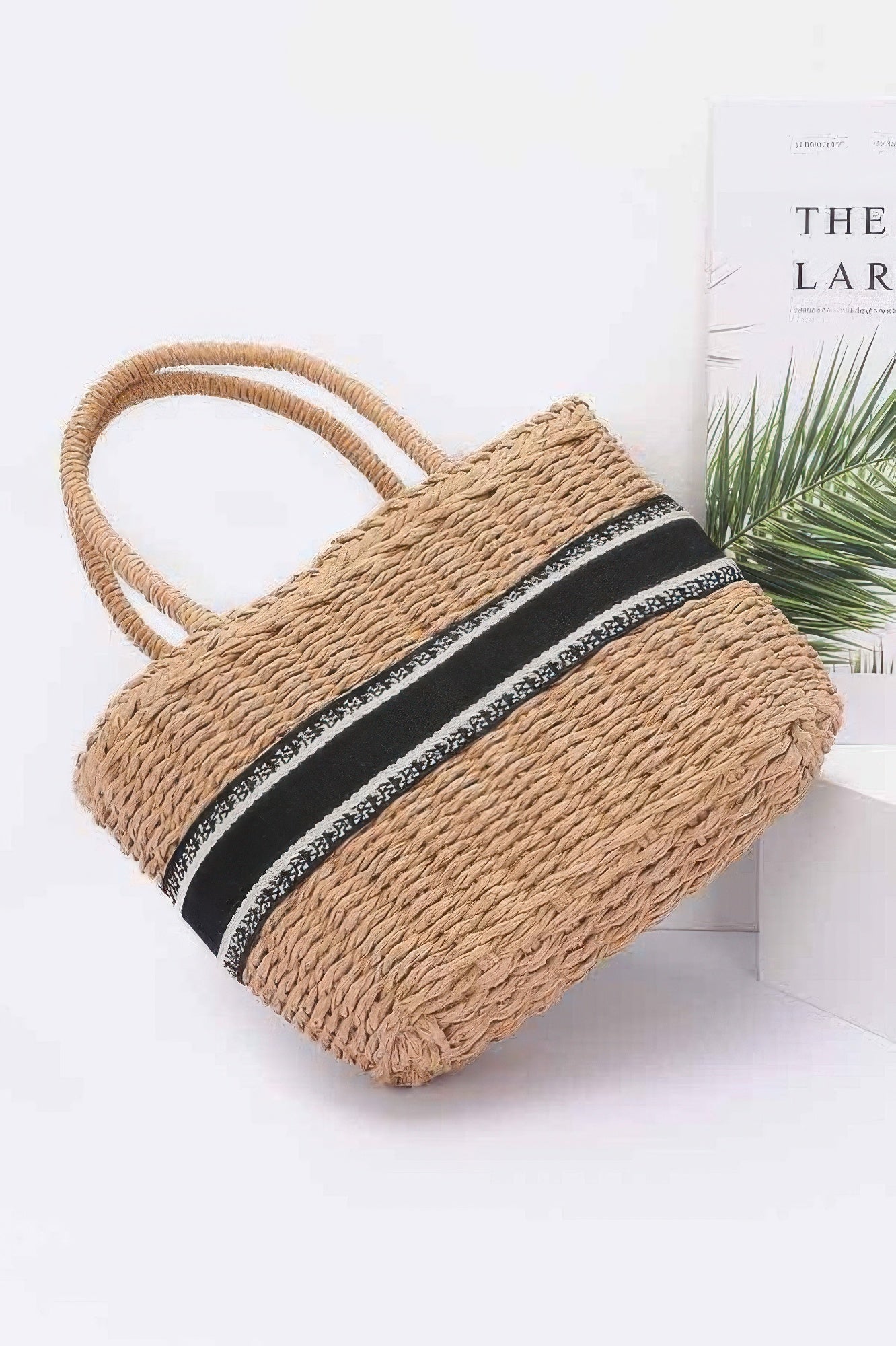 Faux Straw Small Tote Bag - Wear Arielle