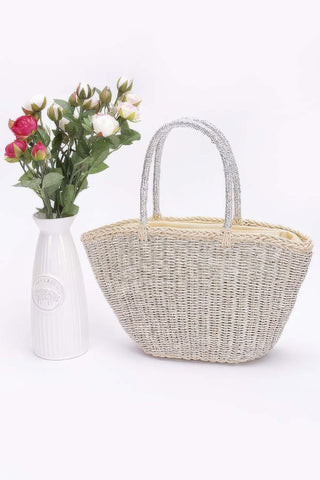 Faux Straw Sunshine Tote - Wear Arielle