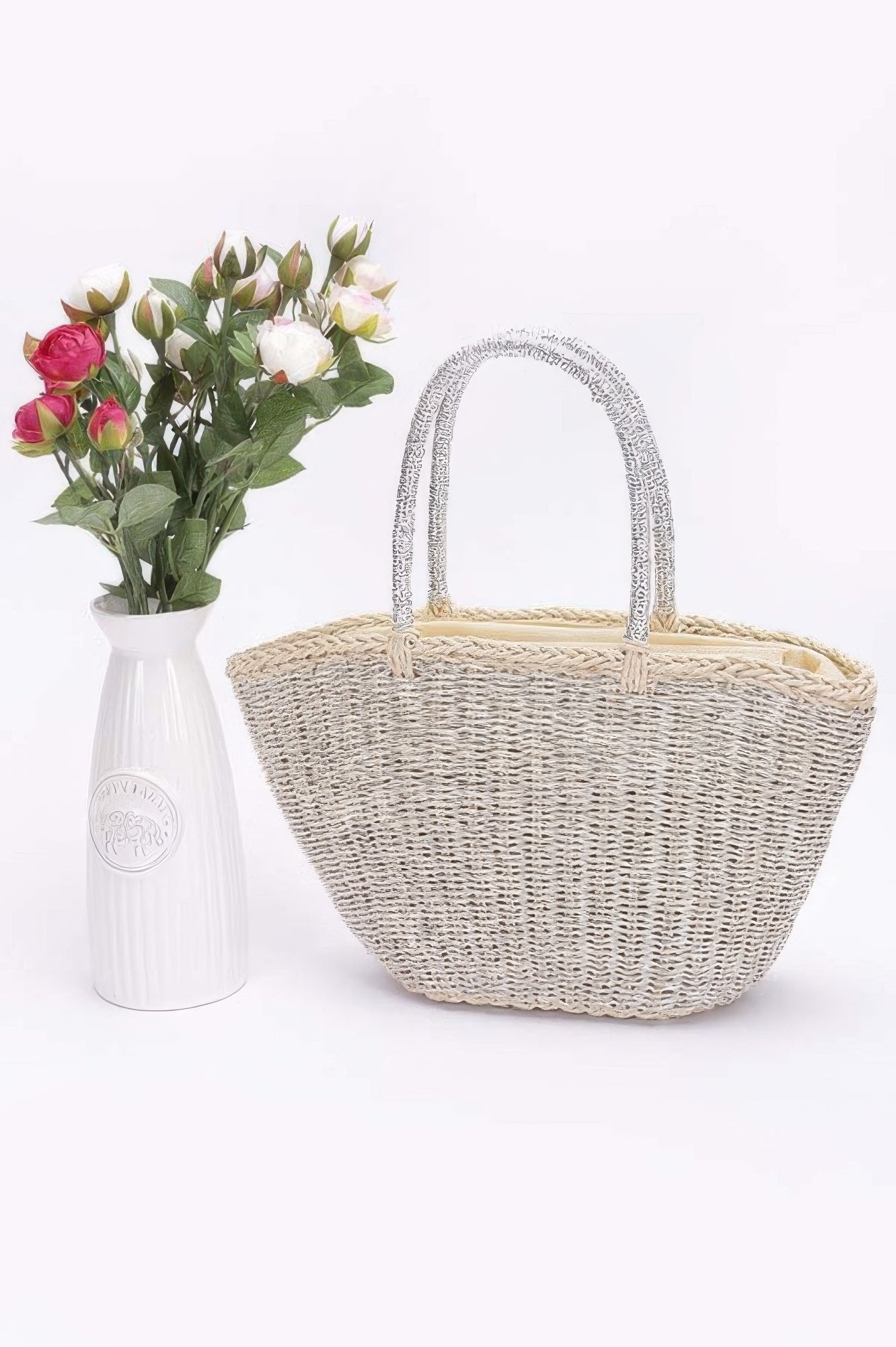 Faux Straw Sunshine Tote - Wear Arielle