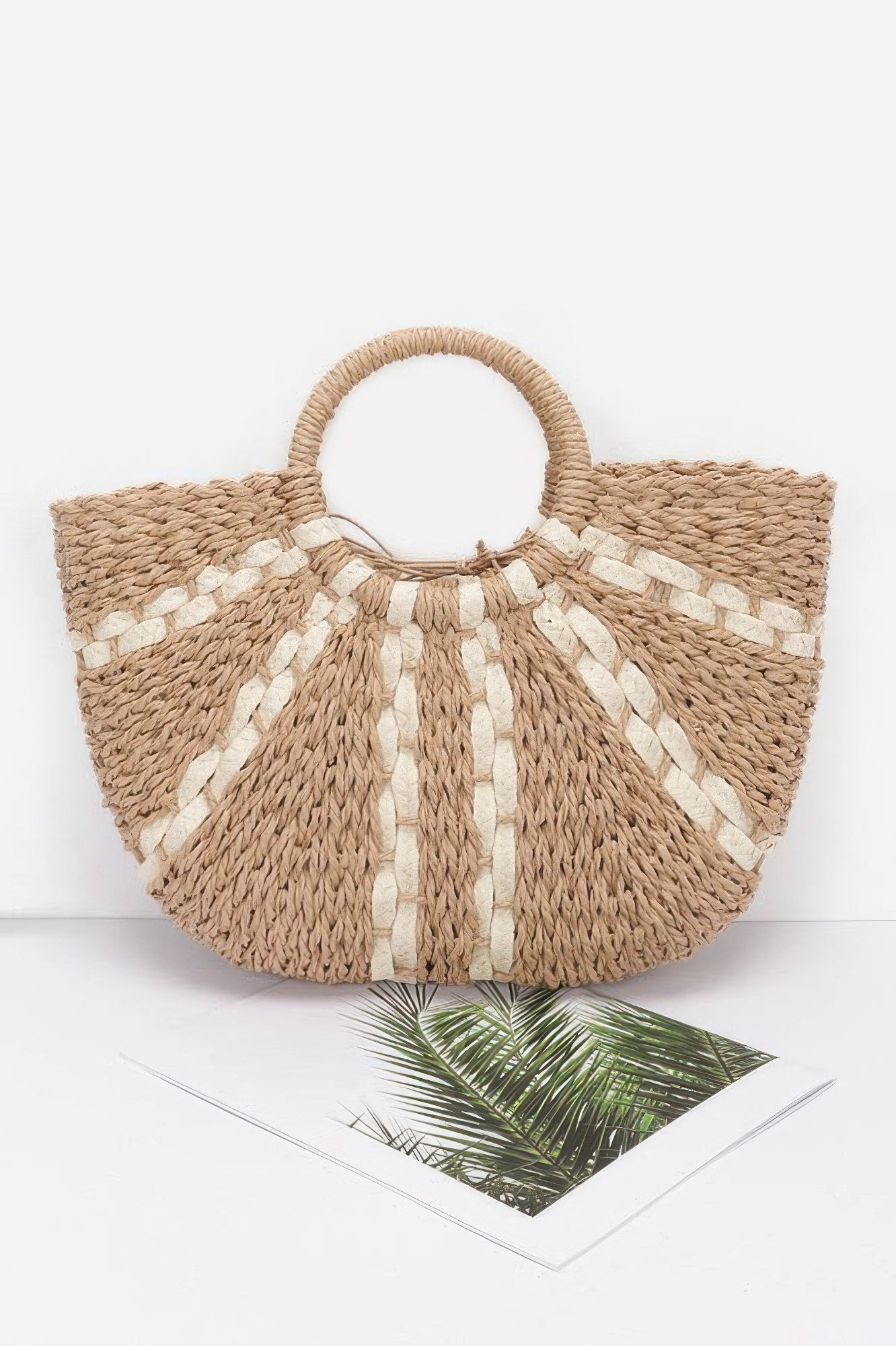 Faux Straw Tote Bag - Wear Arielle