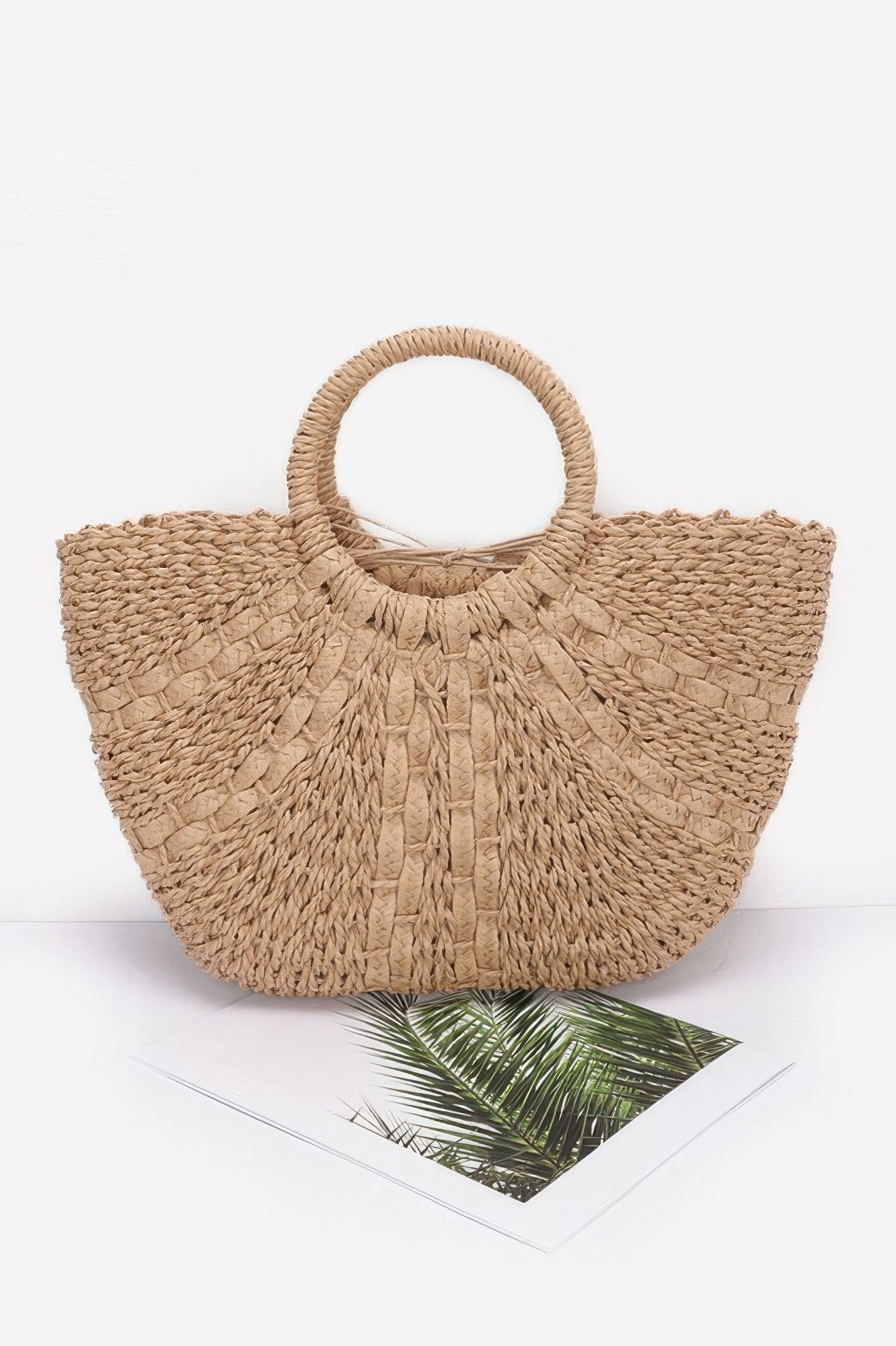 Faux Straw Tote Bag - Wear Arielle