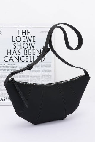 Faux Suede Croissant Bag - Wear Arielle