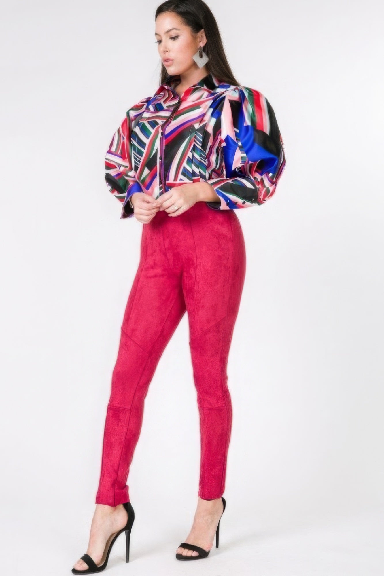Faux Suede Skinny Pants - Wear Arielle
