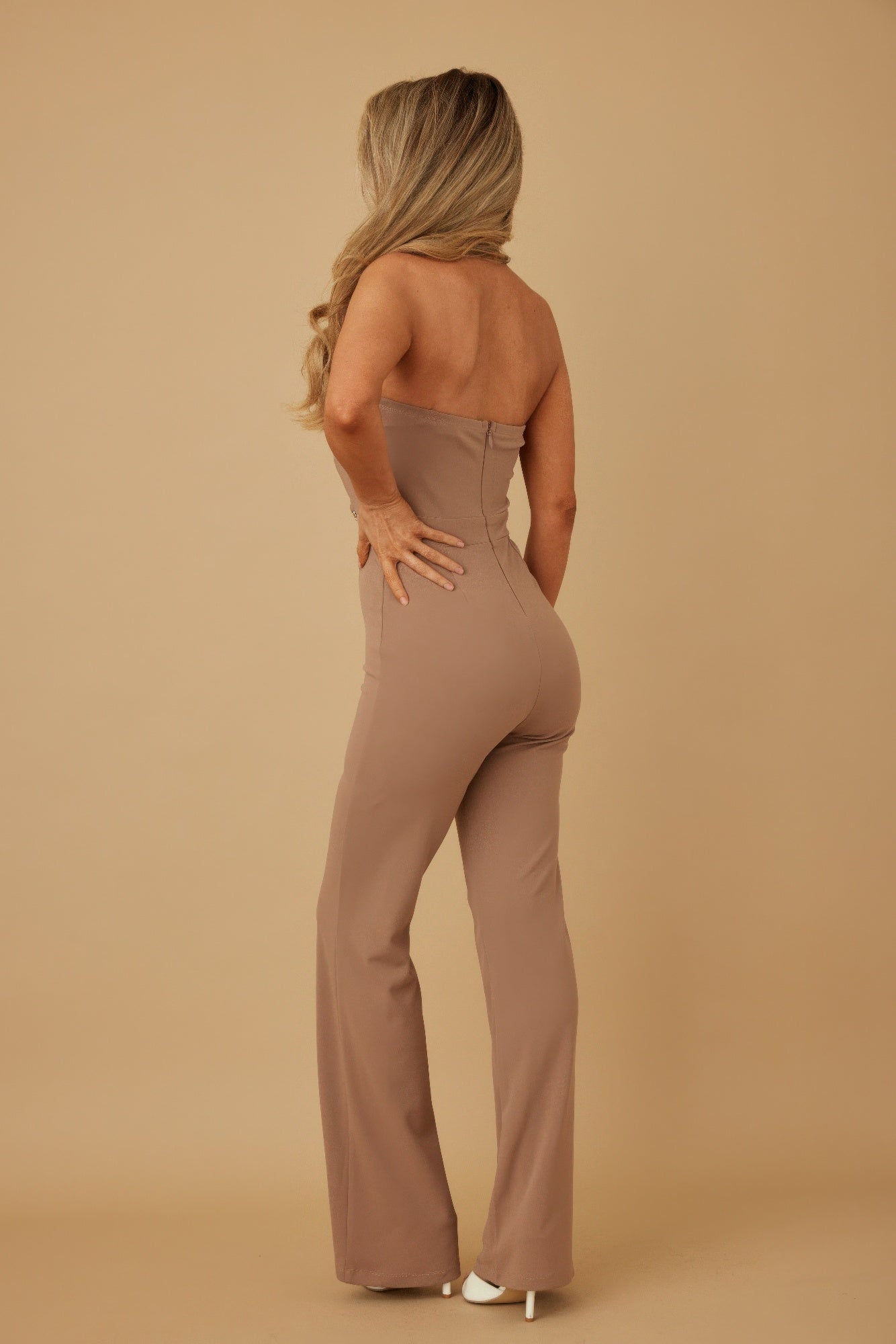 Flap Strapless Chain Jumpsuit - Wear Arielle