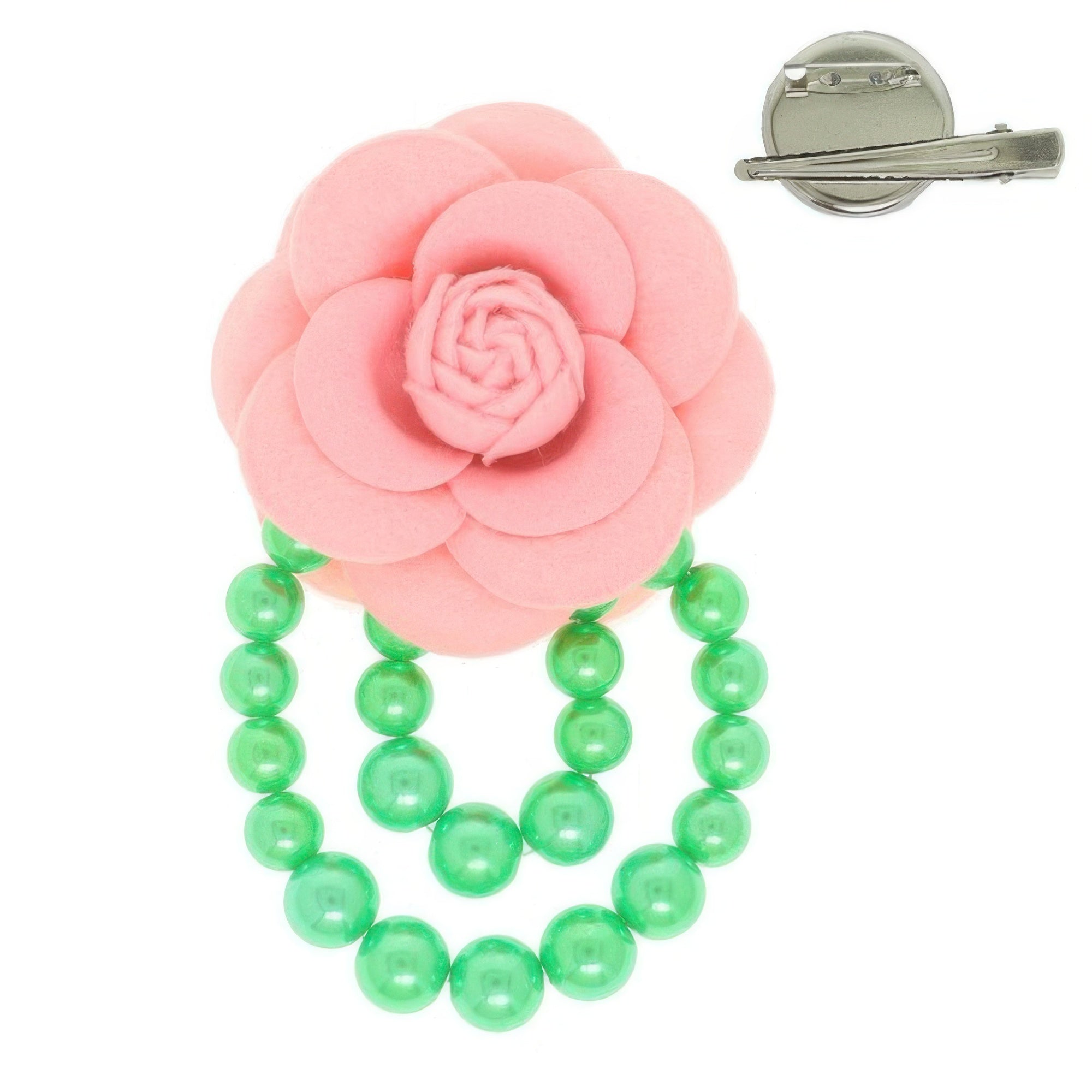 Floral Bloom Felt Hair Clip / Brooch Pin - Wear Arielle