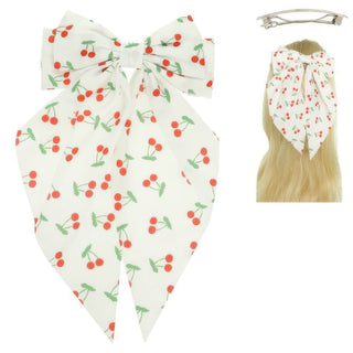 Floral Cherry Design Barrette Hair Clip - Wear Arielle