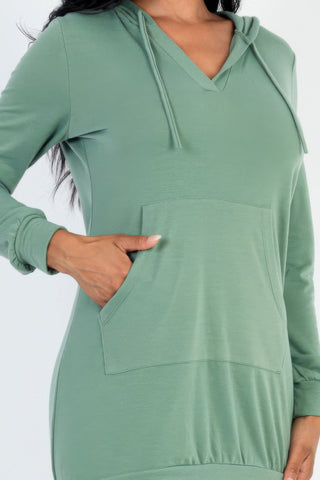 French Terry Hoodie Mini Dress - Wear Arielle