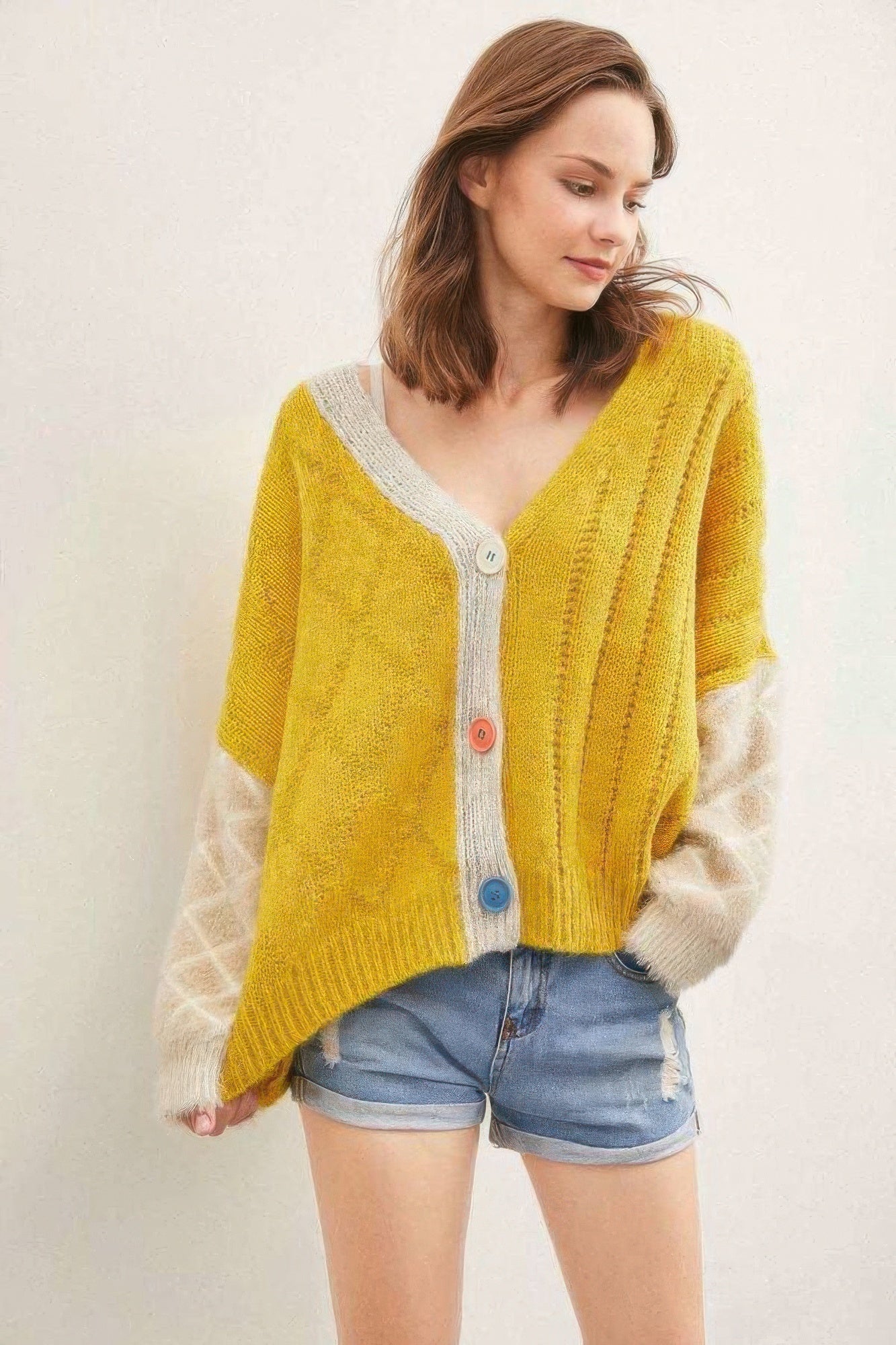 Front Drop Shoulder Cardigan - Wear Arielle